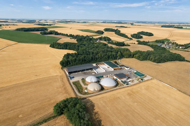 L’unité de méthanisation en été, à La Ferté-Gaucher